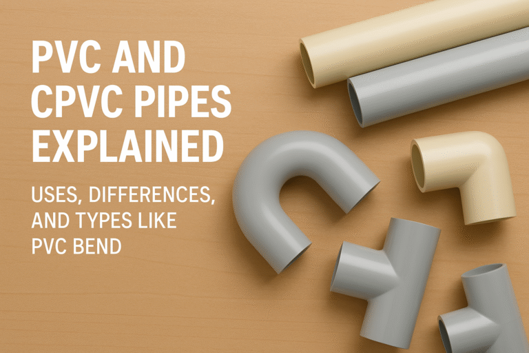 PVC and CPVC Pipes Explained: Uses, Differences, and Types Like PVC Bend