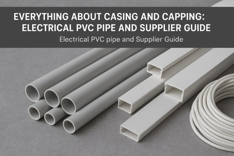 Everything About Casing and Capping: Electrical PVC Pipe and Supplier Guide