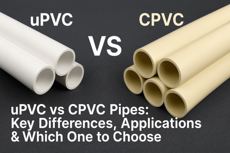 uPVC vs CPVC Pipes: Key Differences, Applications & Which One to Choose