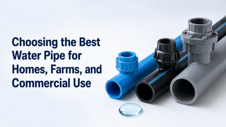 Choosing the Best Water Pipe for Homes, Farms, and Commercial Use