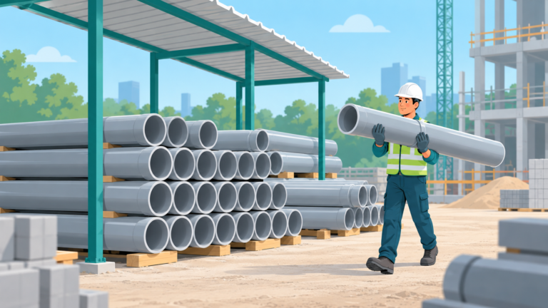 How to Store and Handle PVC Pipes on Site Before Installation