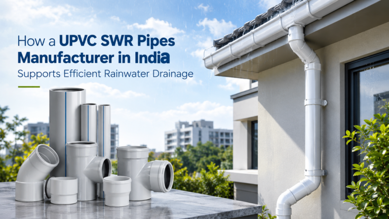 How a UPVC SWR Pipes Manufacturer in India Supports Efficient Rainwater Drainage